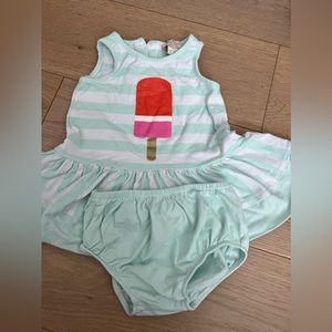 Kate spade 2 piece set with glitter popsicle